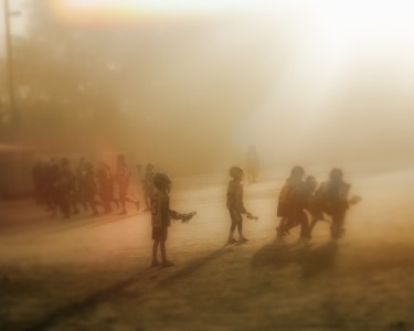 Photography titled "Lacrosse in the Fog" by Linda Hegland, Original Artwork
