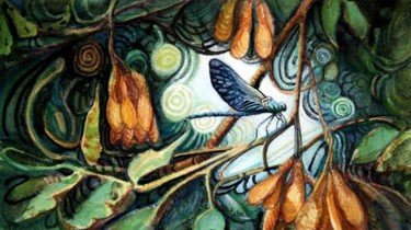 Peinture intitulée "Bijou de la nature" par Linda Labelle, Œuvre d'art originale, Aquarelle
