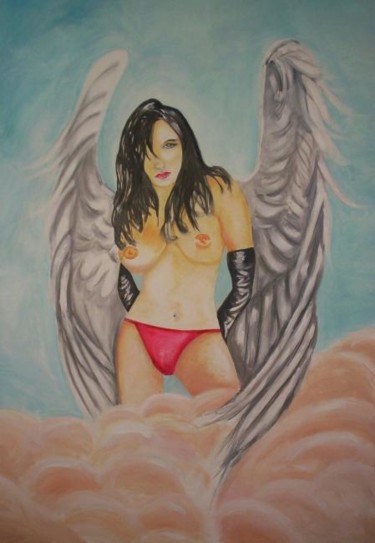 Painting titled "Angel" by Linda Obrien, Original Artwork