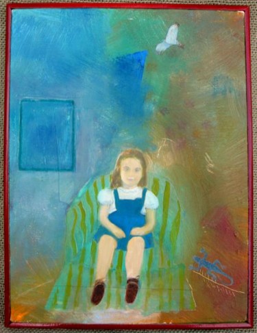 Schilderij getiteld "Judith" door Linda Rosenfield, Origineel Kunstwerk