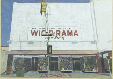 Peinture intitulée "Wig-O-Rama" par Linda Rosenfield, Œuvre d'art originale