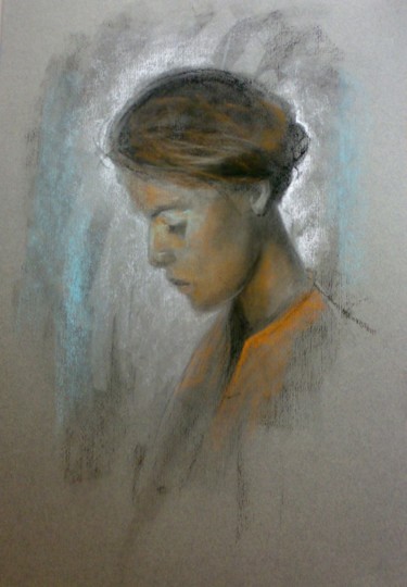 Painting titled "Donna" by L.Jakobsson, Original Artwork