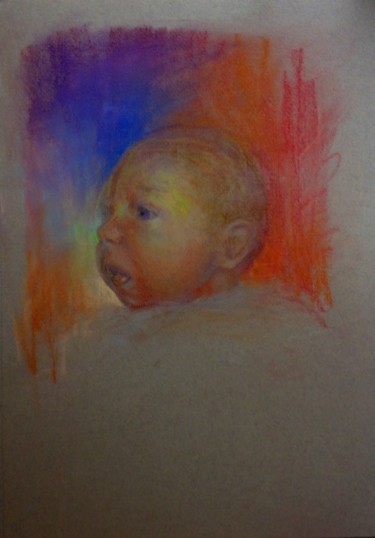 Painting titled "My daughter" by L.Jakobsson, Original Artwork