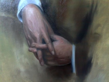 Painting titled "Painting hands(Stud…" by L.Jakobsson, Original Artwork