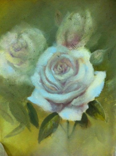 Painting titled "Roses" by L.Jakobsson, Original Artwork