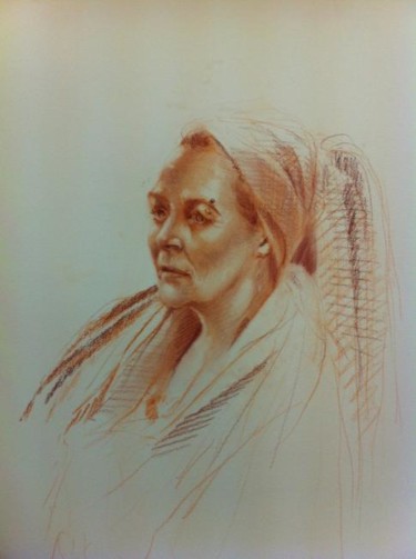 Painting titled "Portrait" by L.Jakobsson, Original Artwork