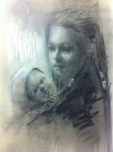 Painting titled "sketch" by L.Jakobsson, Original Artwork