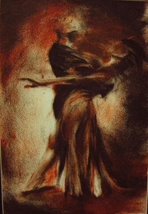 Painting titled "Tango" by L.Jakobsson, Original Artwork
