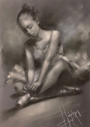 Painting titled "Ballerina" by L.Jakobsson, Original Artwork