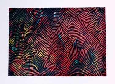 Volkano Peinture intitulée "Volkano" par L/Indien, Œuvre d'art originale, Acrylique