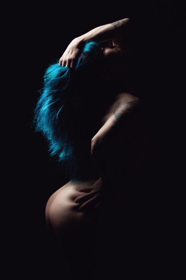 Photography titled "Mrs Blue" by L'Individu, Original Artwork, Digital Photography