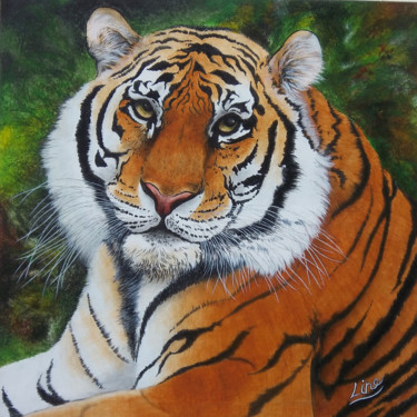 Painting titled "tigre1jpeg.jpg" by Line-Rose, Original Artwork