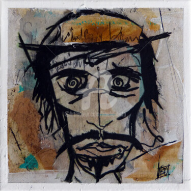 Картина под названием "Don Quijote 6" - Line Bautista, Подлинное произведение искусства, Акрил
