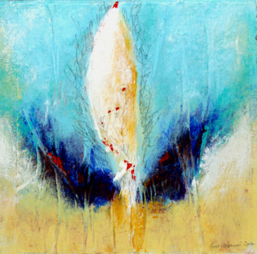 Painting titled "Volupté" by Line Blouin, Original Artwork, Acrylic