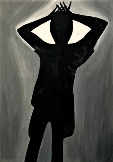 Malerei mit dem Titel "Shadow showed the s…" von Linedot, Original-Kunstwerk, Öl