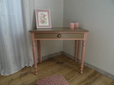 Diseño titulada "Table, Bureau, Coif…" por Lin-Et-Patine, Obra de arte original, Mueble