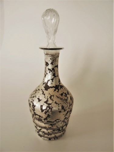 Design intitulée "Carafe à liqueur an…" par Lin-Et-Patine, Œuvre d'art originale, Accessoires