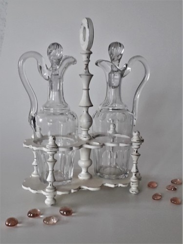 Design intitulada "Carafes cristal et…" por Lin-Et-Patine, Obras de arte originais, Acessórios