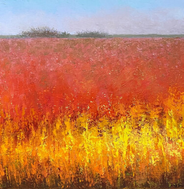 Peinture intitulée "Autumn Impression #2" par Ling Strube, Œuvre d'art originale, Huile