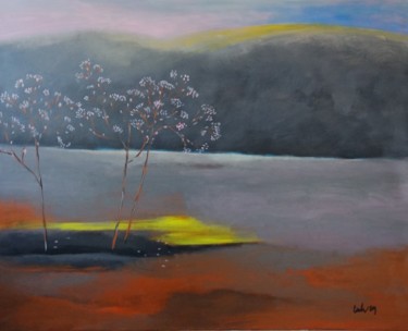 Malarstwo zatytułowany „Sun in the Winter” autorstwa Linh Le Hai, Oryginalna praca, Akryl