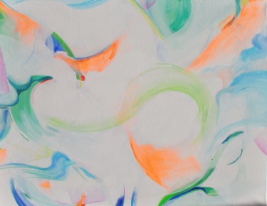 Le féminin Peinture intitulée "Le féminin" par Astrid Link, Œuvre d'art originale, Acrylique