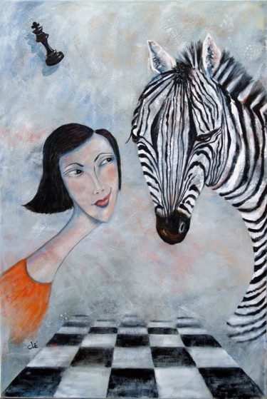 Painting titled "Life is a game" by Carina Linné, Original Artwork, Acrylic