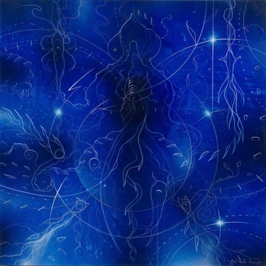Peinture intitulée ""Nel blu" Lino Di V…" par Lino Di Vinci, Œuvre d'art originale, Acrylique