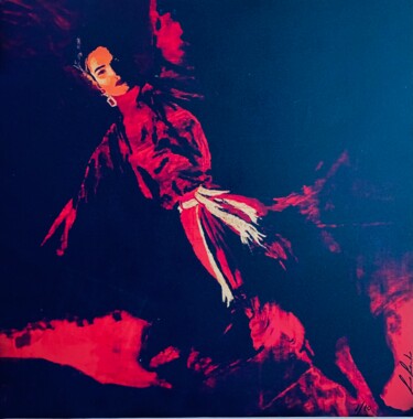 Gravures & estampes intitulée "La donna in rosso" par Lino Scerbo, Œuvre d'art originale, Impression numérique