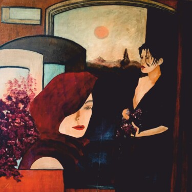 Pittura intitolato "Sogno 2" da Lino Scerbo, Opera d'arte originale, Olio Montato su Pannello di legno