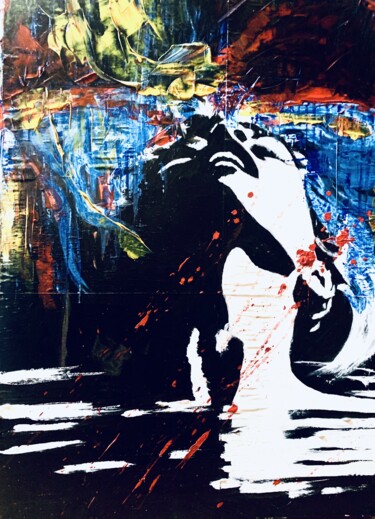Картина под названием "The Colours" - Lino Scerbo, Подлинное произведение искусства, Акрил Установлен на Деревянная панель