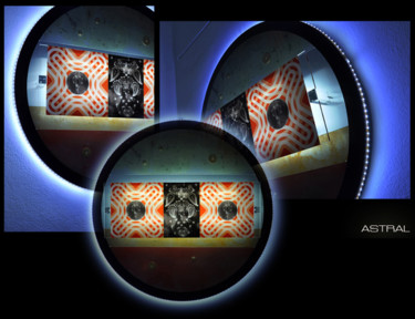 Astral Design intitulée "Astral" par Lino Di Vinci, Œuvre d'art originale, Luminaire