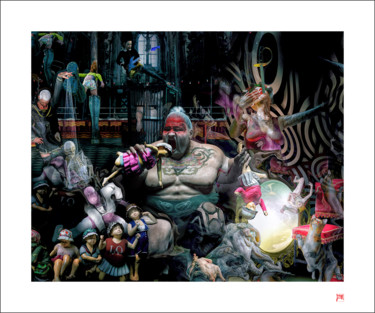 Le Petit Poucet, opéra rock Digitale Künste mit dem Titel "Le Petit Poucet, op…" von Lionel Morateur, Original-Kunstwerk, Digitale Malerei Auf Aluminium…