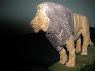 Скульптура под названием "лев" - Lion82, Подлинное произведение искусства