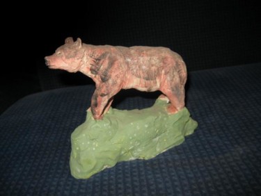 Скульптура под названием "медведь" - Lion82, Подлинное произведение искусства, Керамика