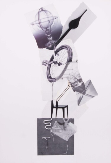Collages titled "Chaise pour Marcel" by Lioncaresse, Original Artwork