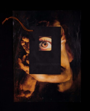 Collagen mit dem Titel "Autoportrait VI" von Lioncaresse, Original-Kunstwerk