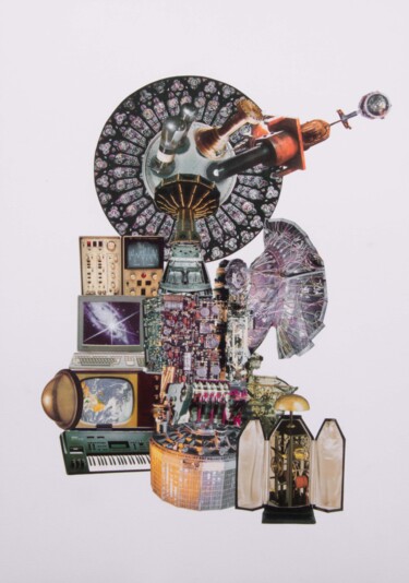 Collages intitulée "Machine à Polluer l…" par Lioncaresse, Œuvre d'art originale, Papier
