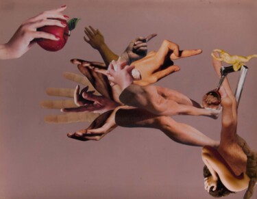 Collages intitulée "La Condition Inhuma…" par Lioncaresse, Œuvre d'art originale