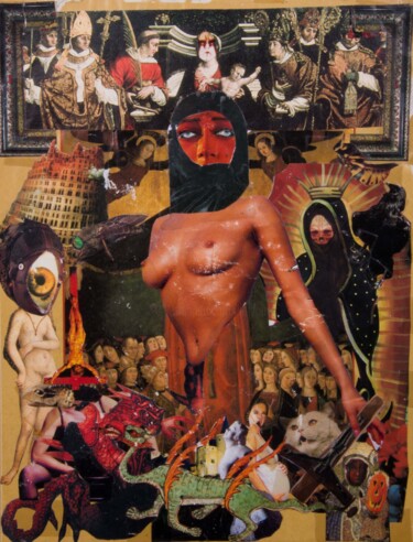 Collages intitulée "Le Carnaval des Ani…" par Lioncaresse, Œuvre d'art originale