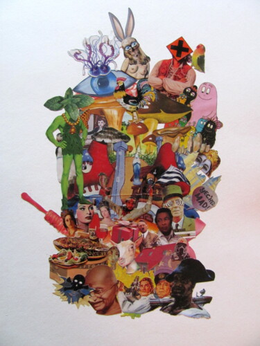 Collages intitulée "Yec'hed Mad!" par Lioncaresse, Œuvre d'art originale, Papier