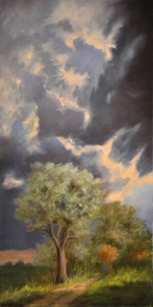 Peinture intitulée "Before the storm." par Lionel Crotet (nel), Œuvre d'art originale, Huile