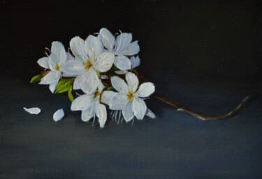Peinture intitulée "Memory of spring!" par Lionel Crotet (nel), Œuvre d'art originale, Huile