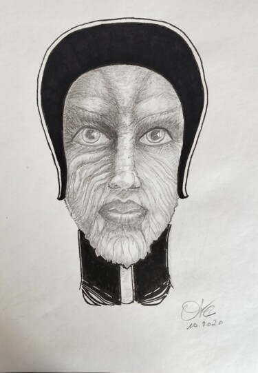 Tekening getiteld "INQUISITOR" door Lionel Hosxe, Origineel Kunstwerk, Potlood