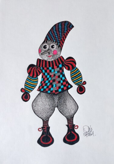 Drawing titled "PINOT KIO" by Lionel Hosxe, Original Artwork, Ink