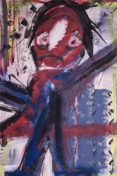 Peinture intitulée "Raw Figure 004" par Lionel Jung-Allégret, Œuvre d'art originale, Acrylique