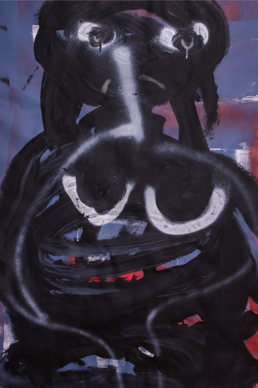 Peinture intitulée "Raw Figure 013" par Lionel Jung-Allégret, Œuvre d'art originale, Acrylique
