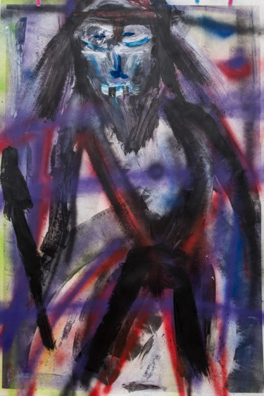 Peinture intitulée "Raw Figure 019" par Lionel Jung-Allégret, Œuvre d'art originale, Acrylique