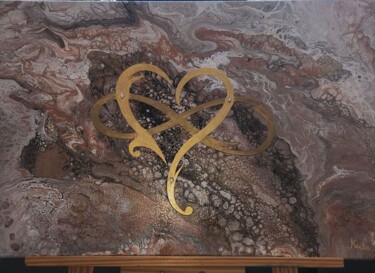 Pintura titulada "Infinity Love" por Lionel Keita, Obra de arte original, Acrílico Montado en Bastidor de camilla de madera
