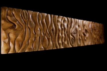 Скульптура под названием "Sand" - Lionel Le Coq, Подлинное произведение искусства, Дерево
