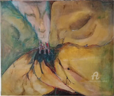 Malerei mit dem Titel "Rupture" von Lionel Mallard, Original-Kunstwerk, Acryl